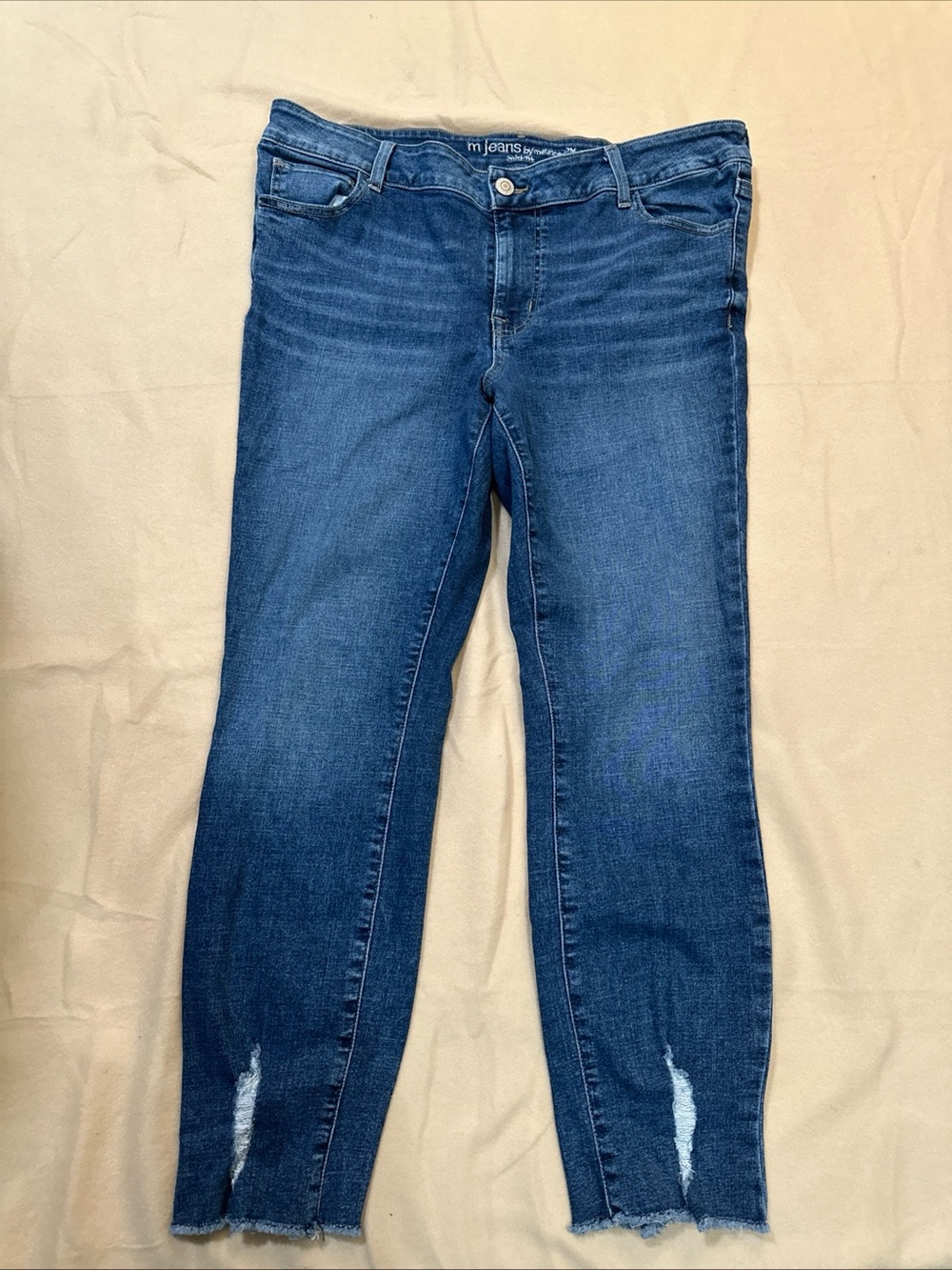 M Jeans by Maurices Jeans Mid Fit Skinny Medium Blue Size 14W Regular Womens